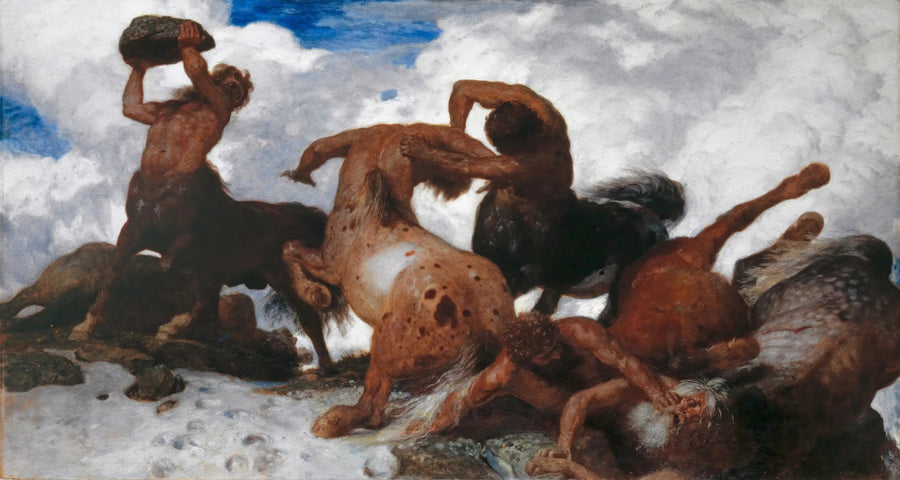 Lucha de los centauros - Arnold Böcklin