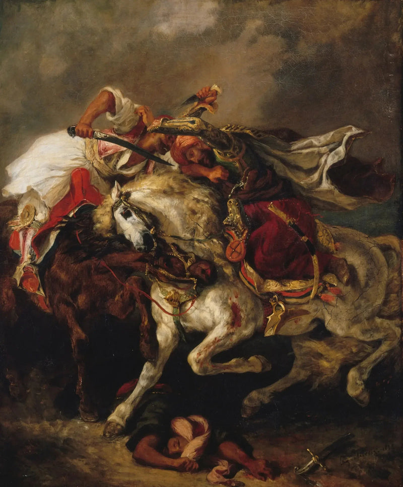 Combate del Giaour y del Pasha - Eugène Delacroix