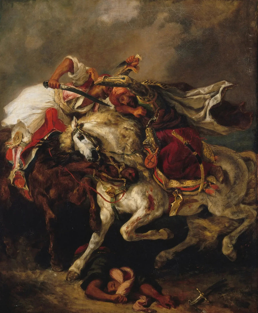 Combate del Giaour y del Pasha - Eugène Delacroix