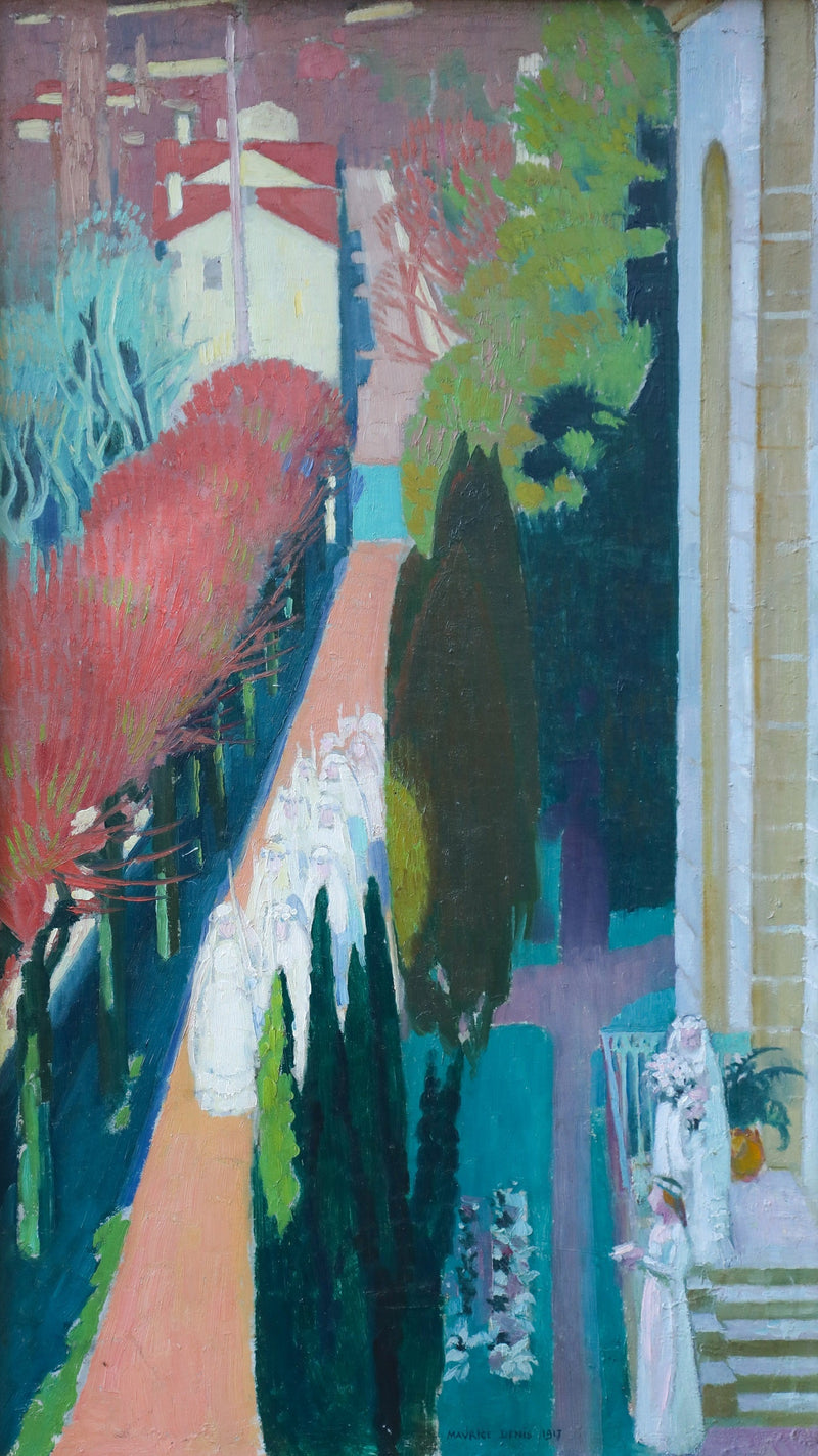 Comunicantes en la terraza del Priorato - Maurice Denis