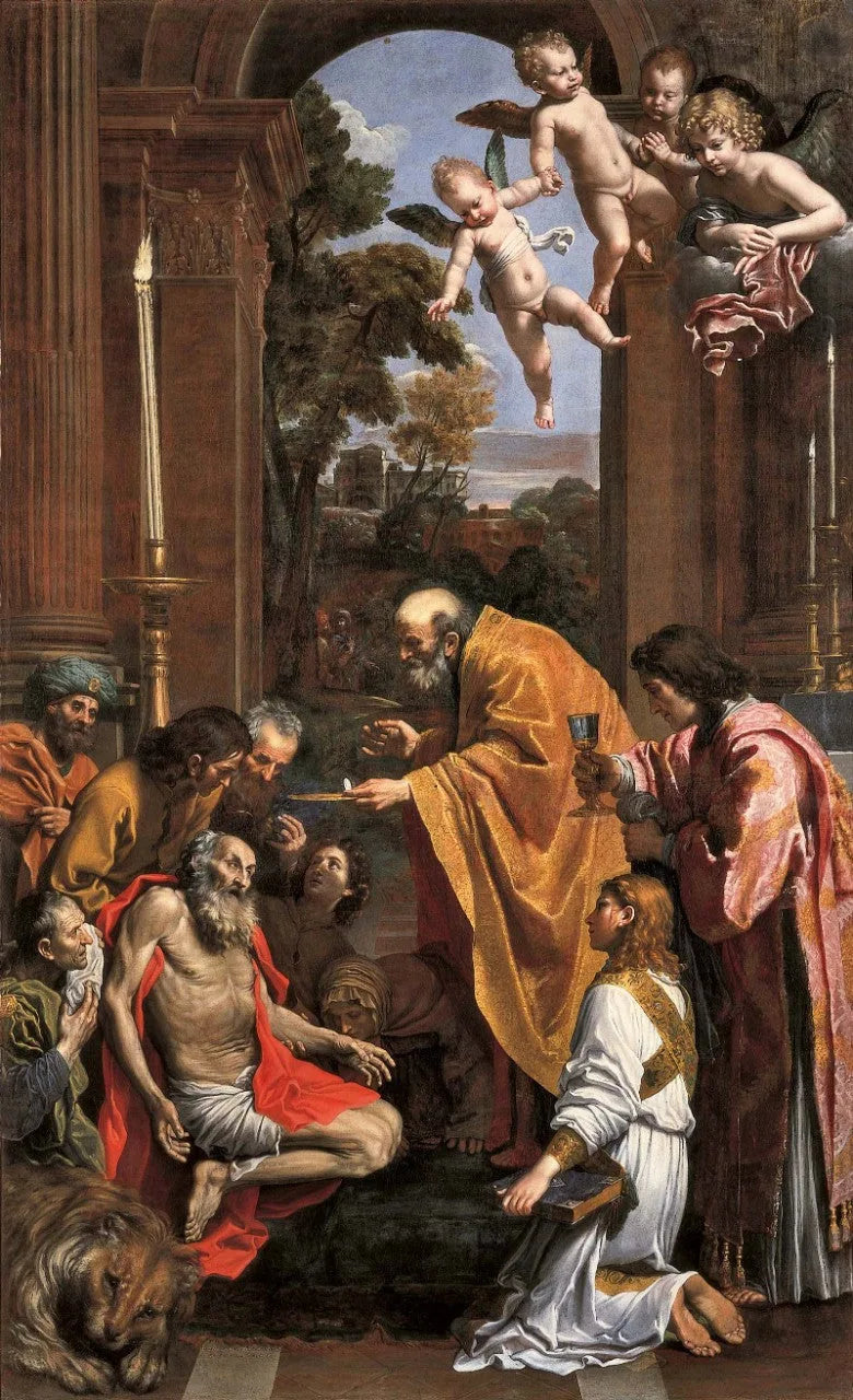 Comunión de san Jerónimo - Domenichino