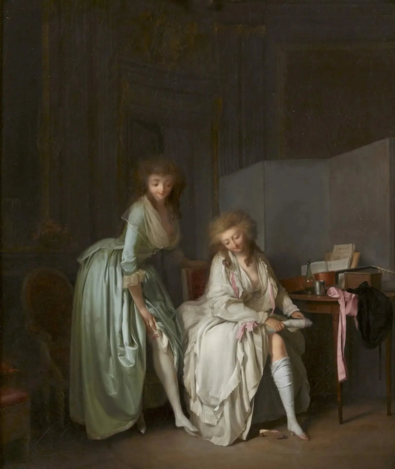 Comparación de los pequeños pies - Louis-Leópold Boilly