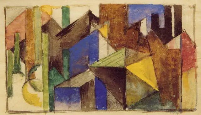 Composición abstracta - Franz Marc