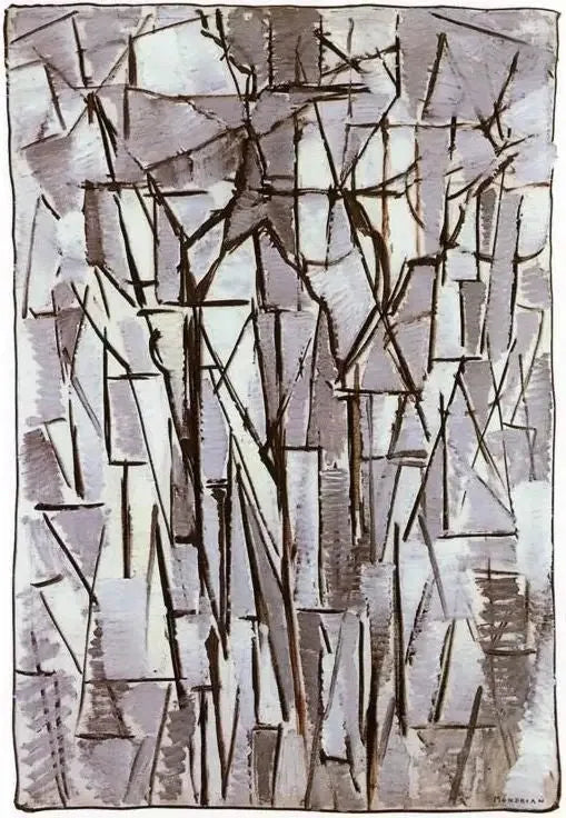 Composición Árboles II - Piet Mondrian