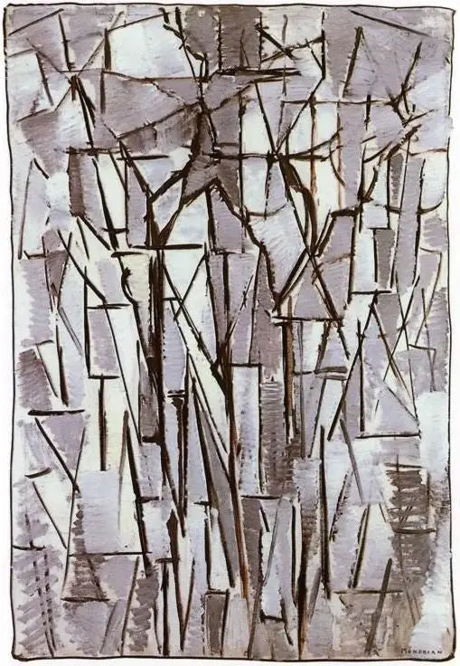 Composición Árboles II - Piet Mondrian