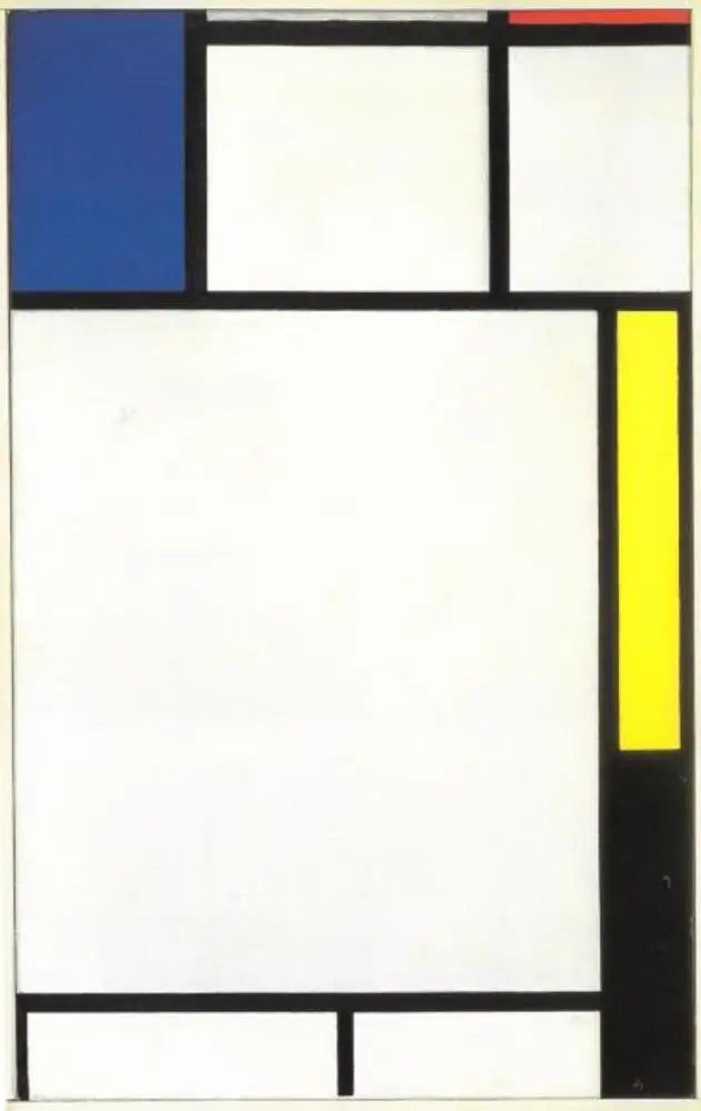 Composición con azul, rojo, amarillo y negro - Piet Mondrian