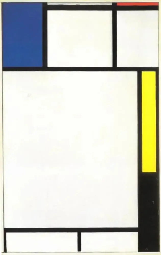Composición con azul, rojo, amarillo y negro - Piet Mondrian