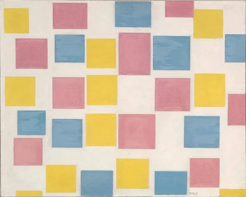 Composición con campos de colores - Piet Mondrian