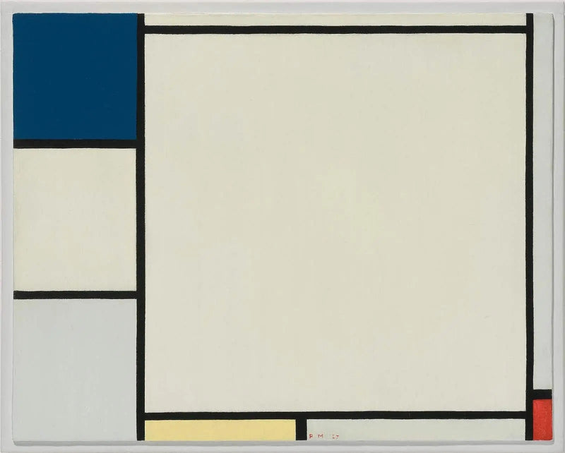 Composición con azul, amarillo y rojo - Piet Mondrian