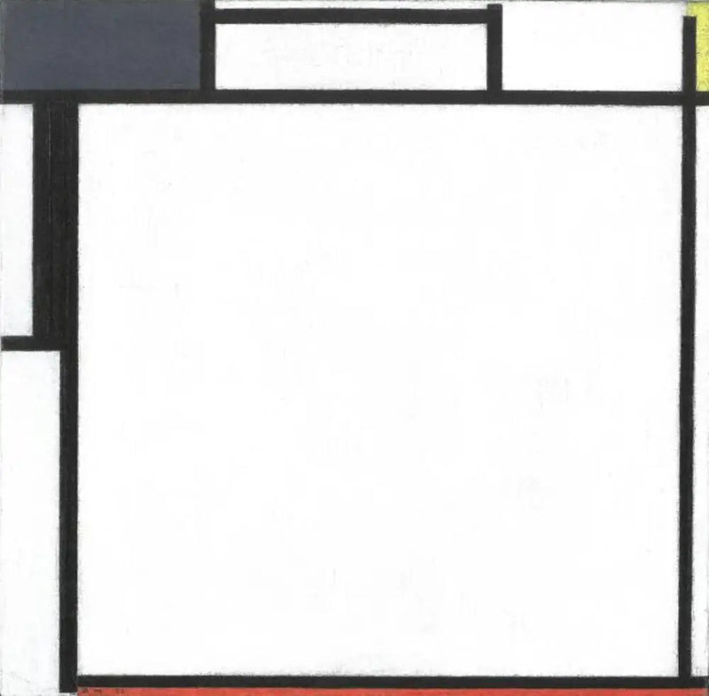 Composición con azul, amarillo, negro y rojo - Piet Mondrian
