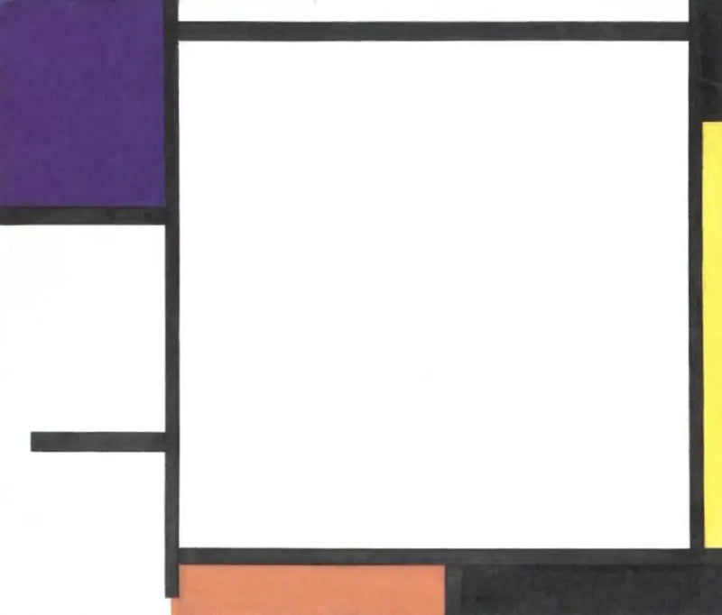 Composición con azul, negro, amarillo y rojo - Piet Mondrian