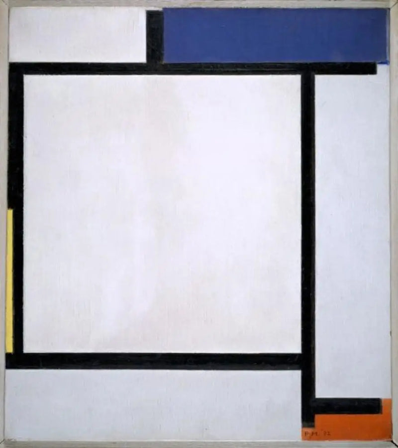 Composición con azul, negro, amarillo y rojo - Piet Mondrian