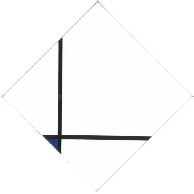 Composición con azul - Piet Mondrian