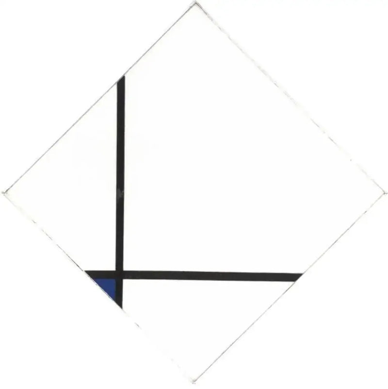 Composición con azul - Piet Mondrian