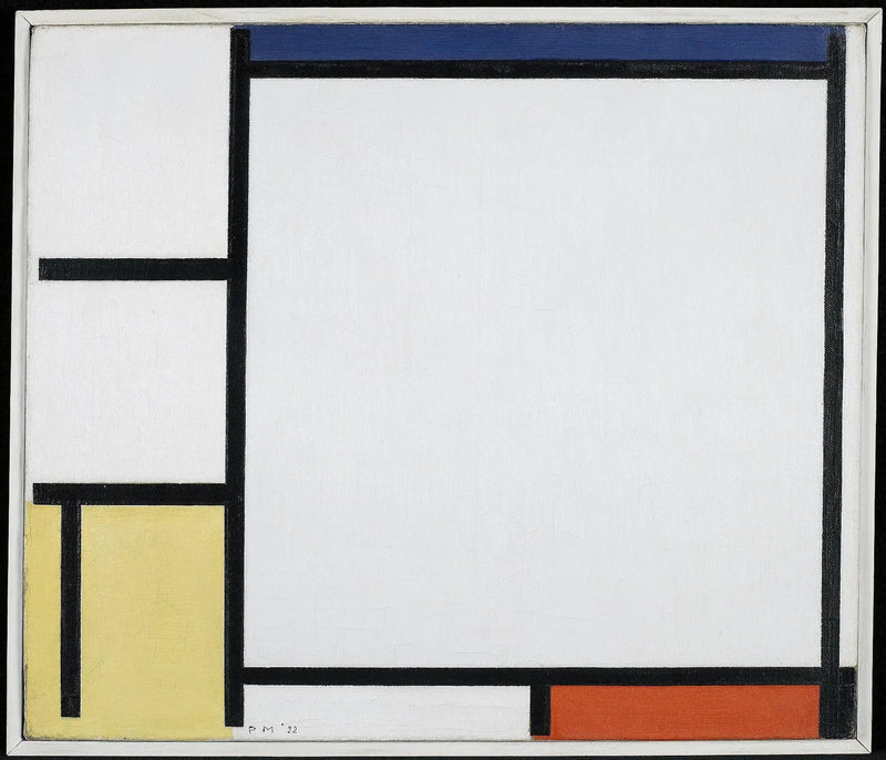Composición con azul, rojo, amarillo y negro - Piet Mondrian