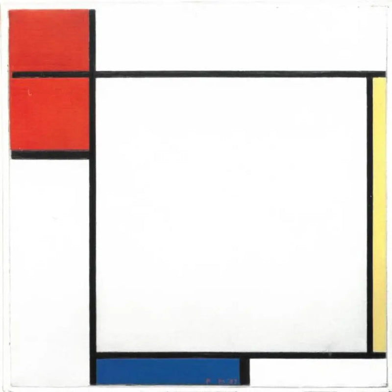 Composición con rojo, amarillo y azul - Piet Mondrian