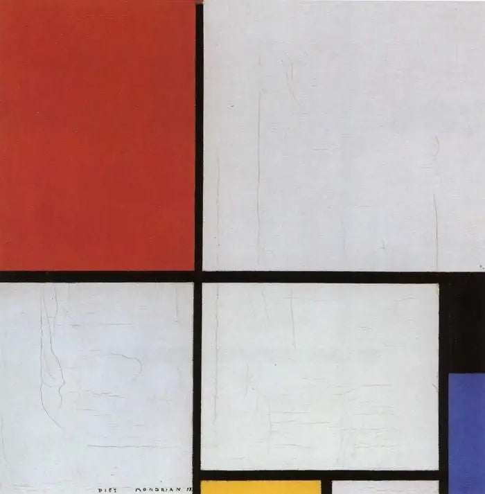 Composición con rojo, negro, azul y amarillo - Piet Mondrian