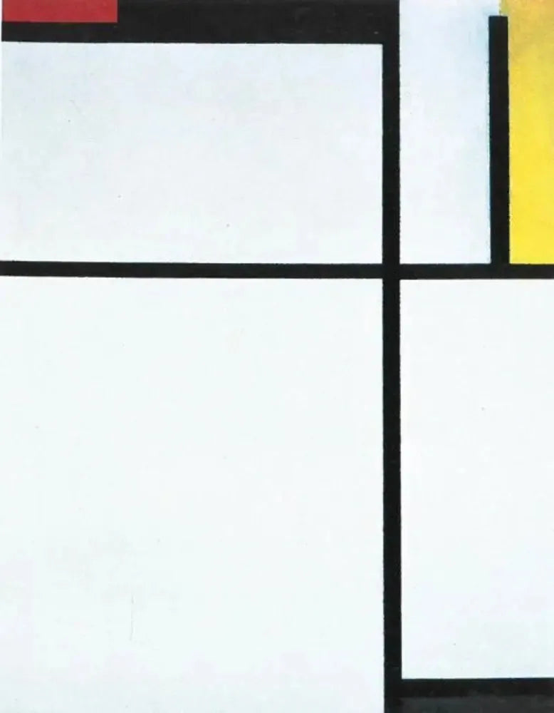 Composición con rojo, negro, amarillo, azul y gris - Piet Mondrian