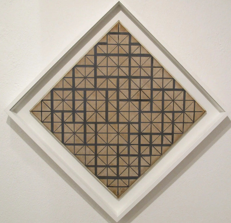 Composición con cuadrícula 4 (rombo) - Piet Mondrian