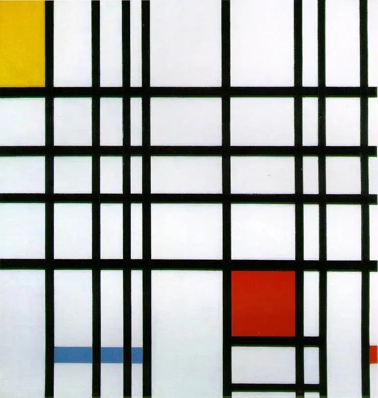 Composición con amarillo, azul y rojo - Piet Mondrian