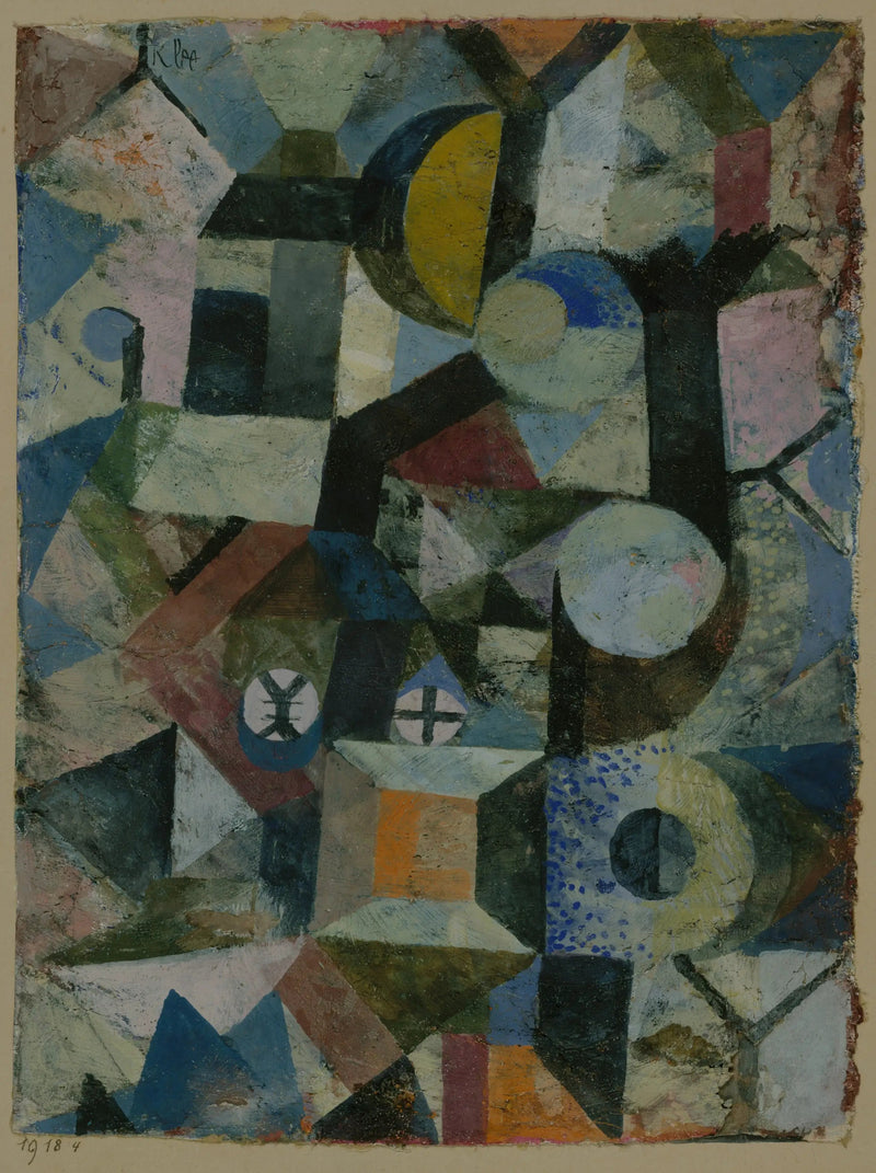 Composición con la Media Luna Amarilla y la Y - Paul Klee