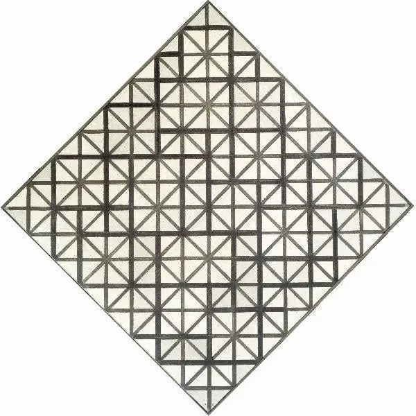 Composición con líneas grises - Piet Mondrian