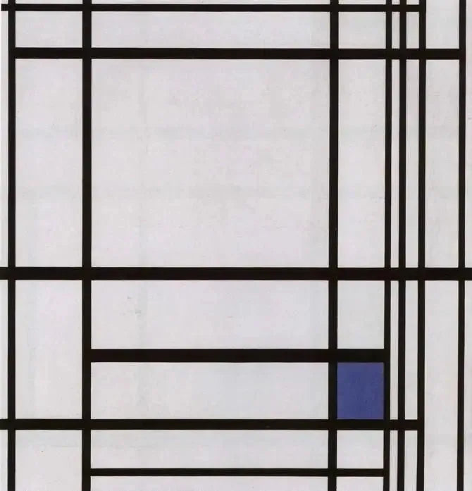 Composición de líneas y colores: III - Piet Mondrian