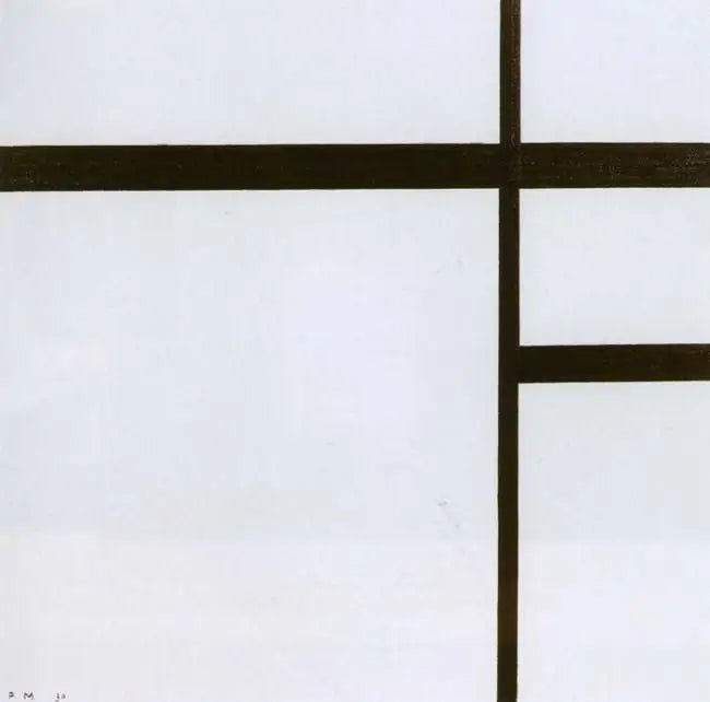 Composición en blanco y negro II - Piet Mondrian