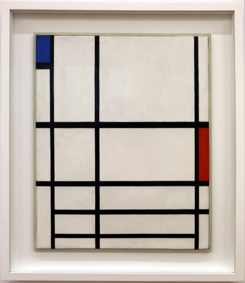 Composición en rojo, azul y blanco II - Piet Mondrian