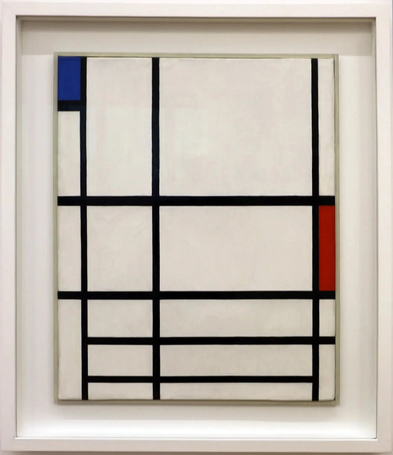 Composición en rojo, azul y blanco II - Piet Mondrian