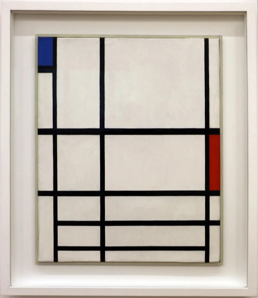 Composición en rojo, azul y blanco II - Piet Mondrian