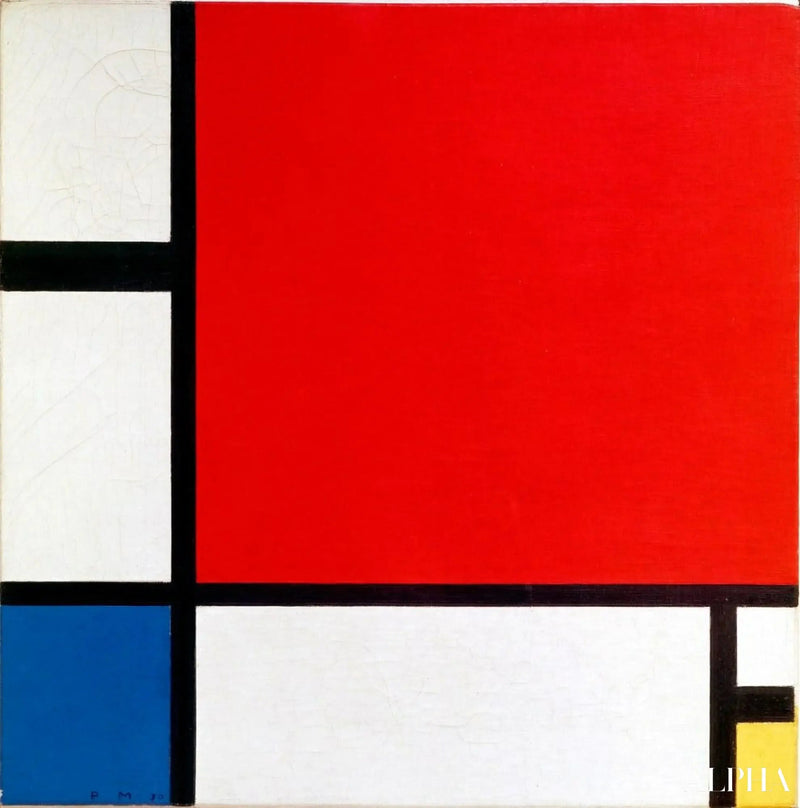 Composición en rojo, azul y amarillo - Piet Mondrian