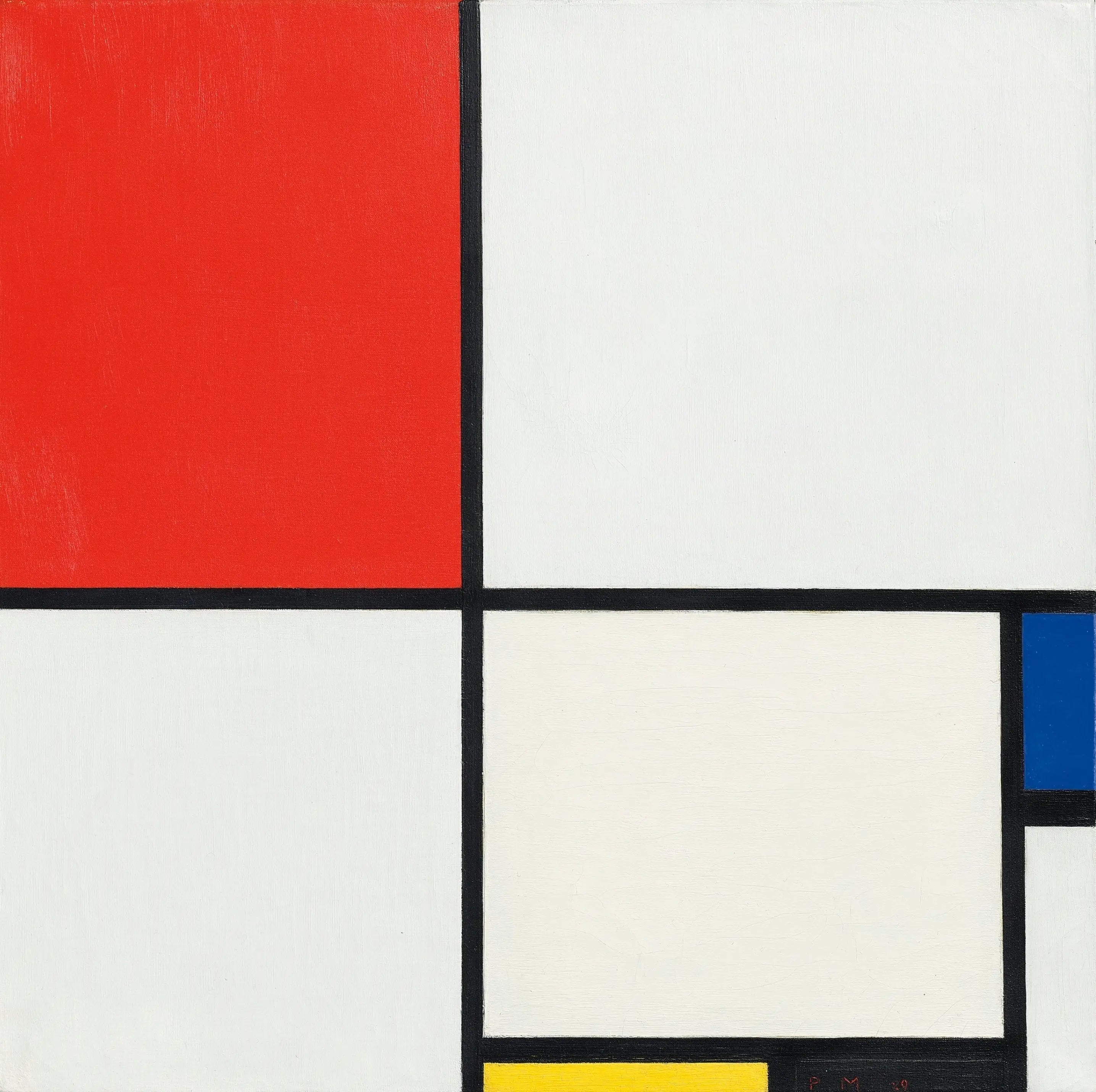Composition III avec rouge, bleu, jaune et noir - Piet Mondrian image 1 reproduction d’œuvre d’art à l’huile
