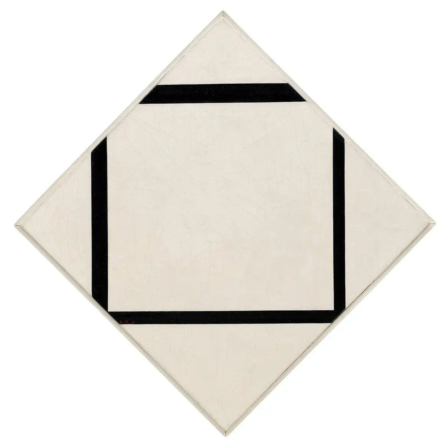 Composición n° 1: Rombo de cuatro líneas - Piet Mondrian