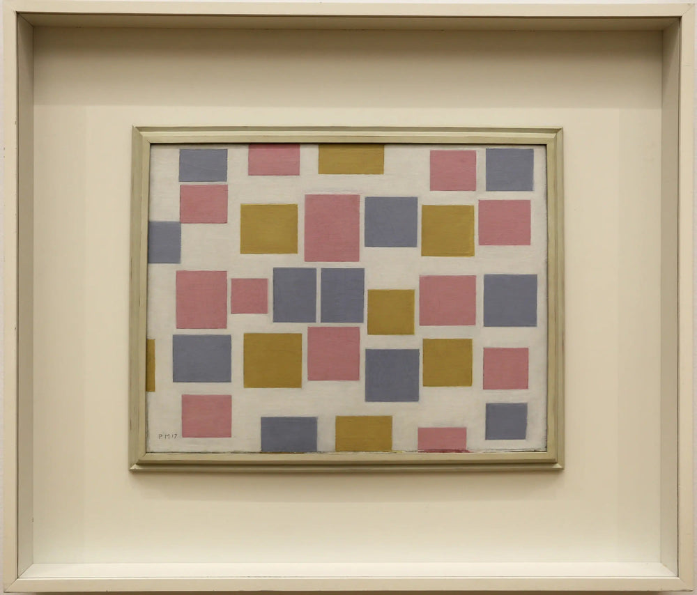 composition n° 3 avec des aplats de couleurs - Piet Mondrian image 1 reproduction de peinture à l’huile