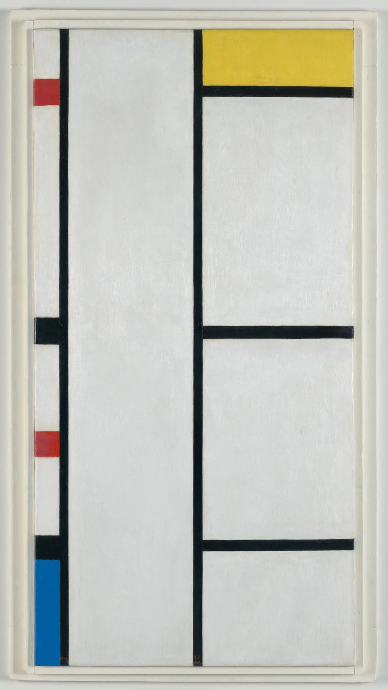 Composición (n° III) blanco-amarillo / Composición con rojo, amarillo y azul - Piet Mondrian