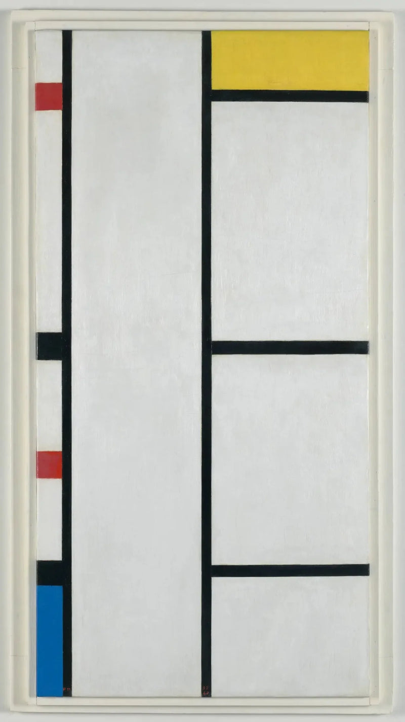 Composición (n° III) blanco-amarillo / Composición con rojo, amarillo y azul - Piet Mondrian