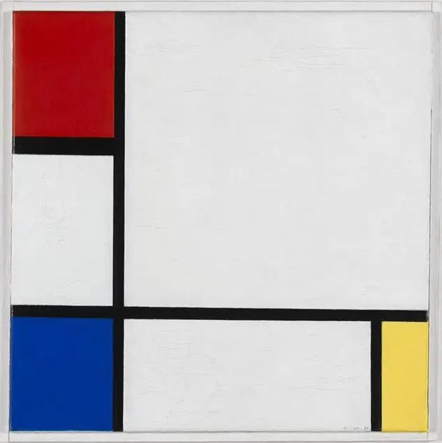 Composición n° IV, con rojo, azul y amarillo - Piet Mondrian