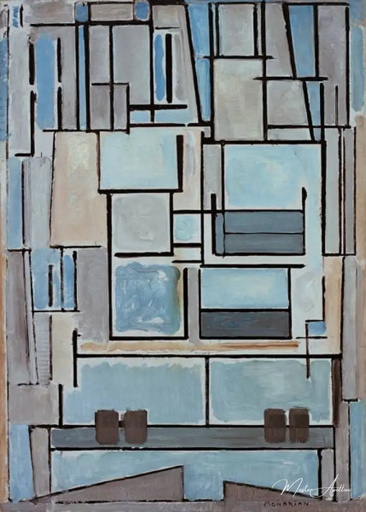 Composition n°VI - Mondrian - Reproductions de tableaux et peintures haut de gamme