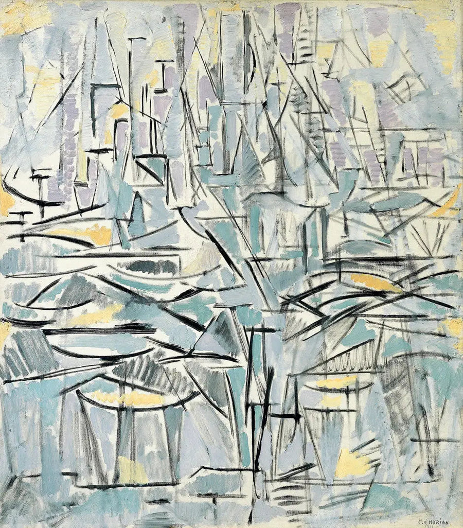 Composición n° XVI, Composición 1 (Árboles) - Piet Mondrian