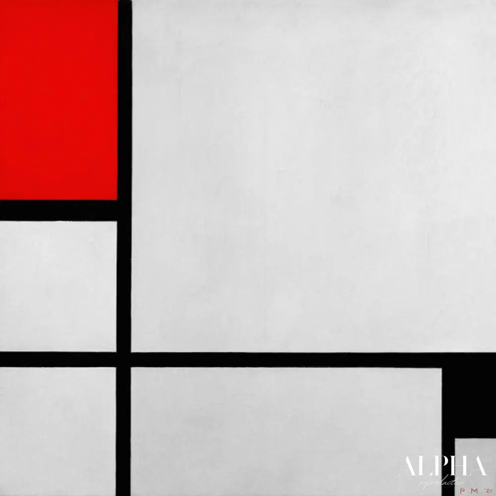 Composition rouge et noir - Mondrian - Reproductions de tableaux et peintures haut de gamme