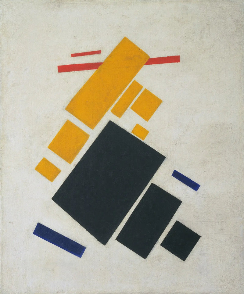 Composición suprematista: Avión en vuelo - Kazimir Malevich