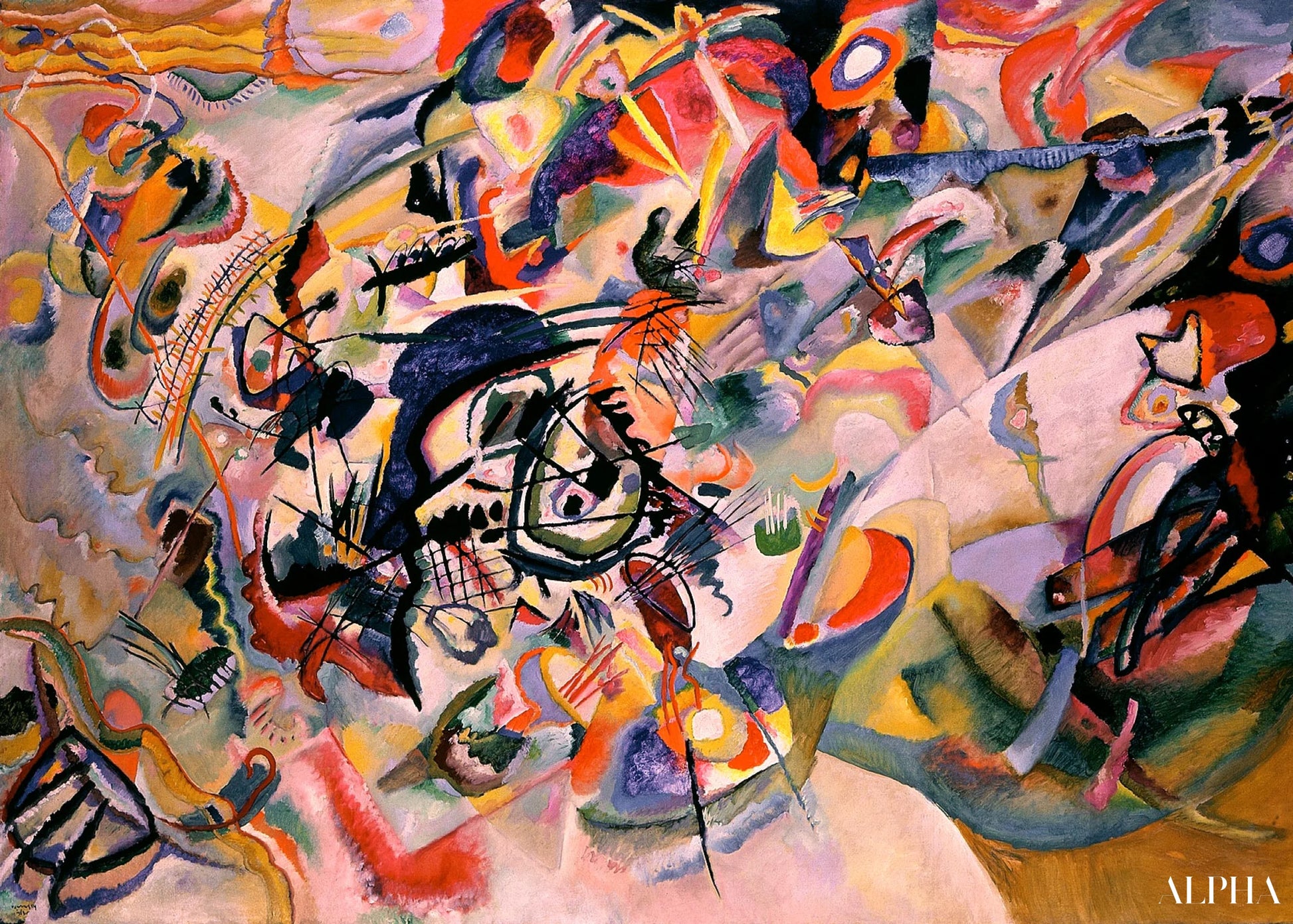 Composition VII - Vassily Kandinsky - Reproductions de tableaux et peintures haut de gamme