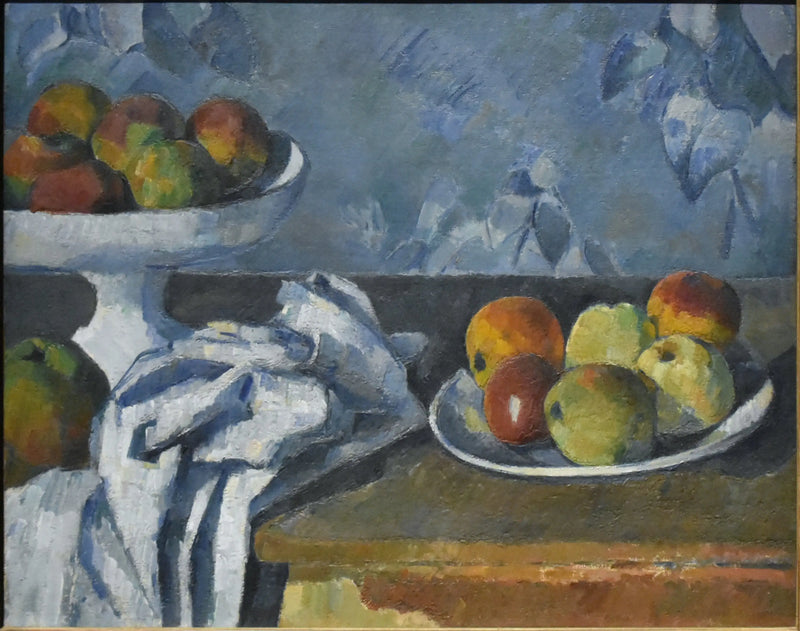 Frutero, plato y manzanas - Paul Cézanne