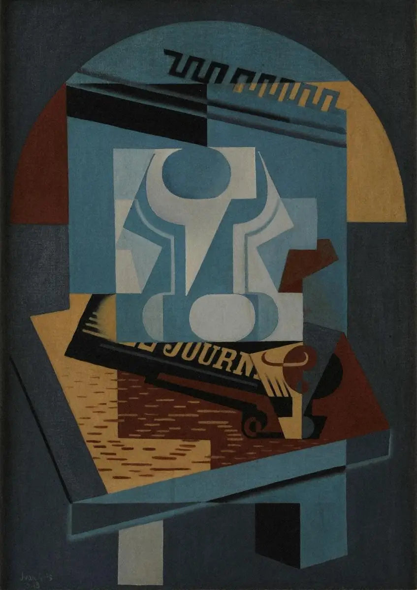 Frutero y periódico - Juan Gris