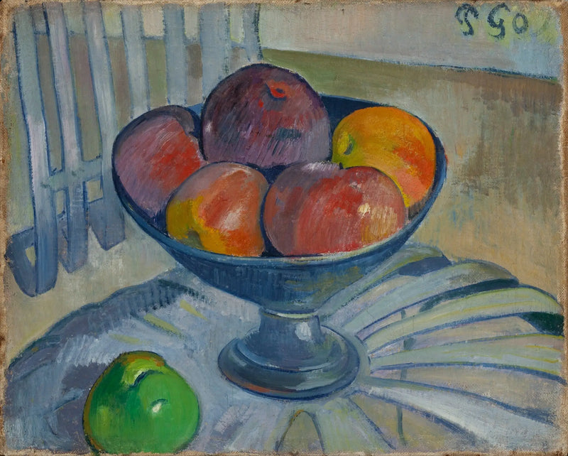 Frutero en una silla de jardín - Paul Gauguin