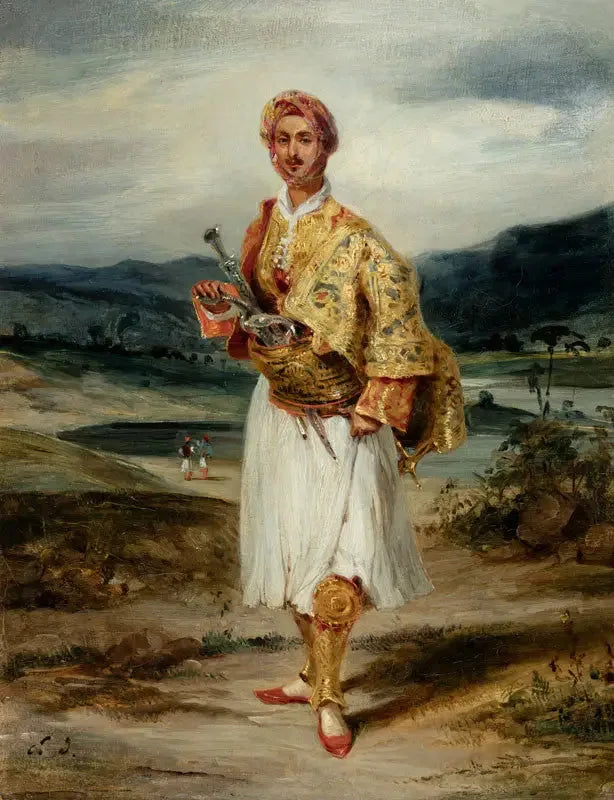 Conde Palatino con traje de Suliot - Eugène Delacroix