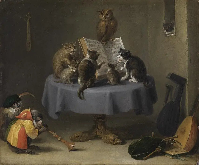 Concierto de gatos - David Teniers el Joven