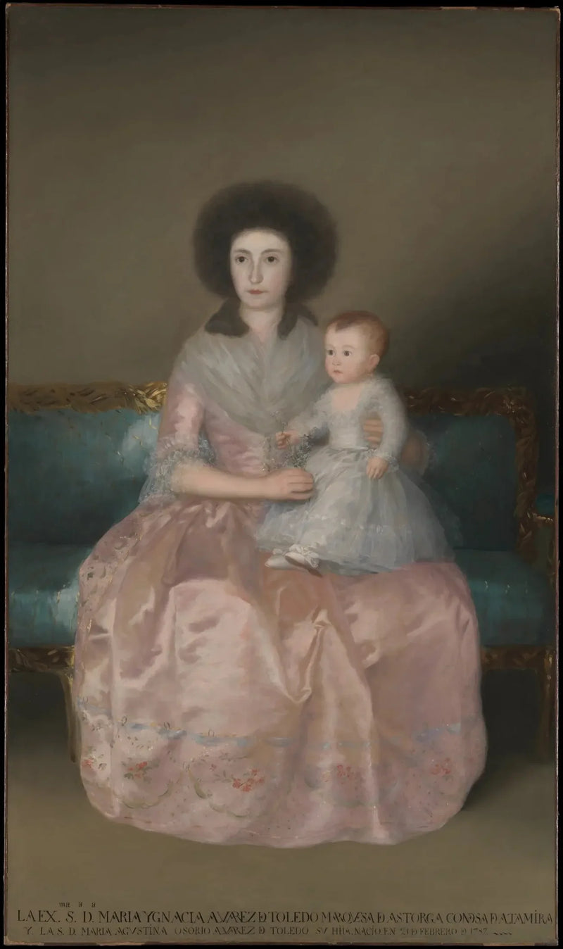 Condesa de Altamira y su hija, María Agustina - Francisco de Goya