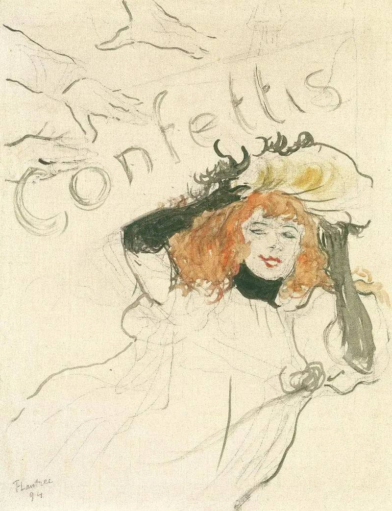 Confetis - Henri de Toulouse-Lautrec